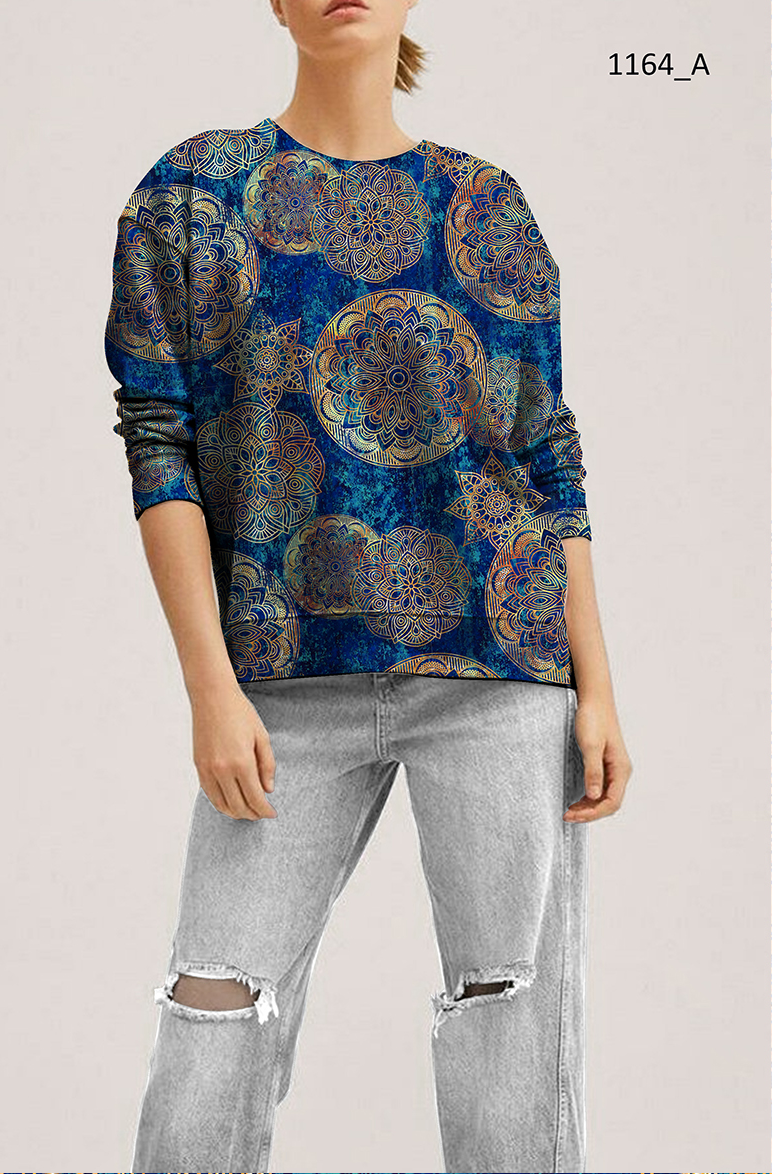 Mandaly na modré Tričkovina 190gr. /Teplákovina 240gr.