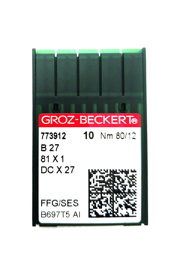 Strojové jehly Groz - Beckert B27 80/12 - průmyslový overlock