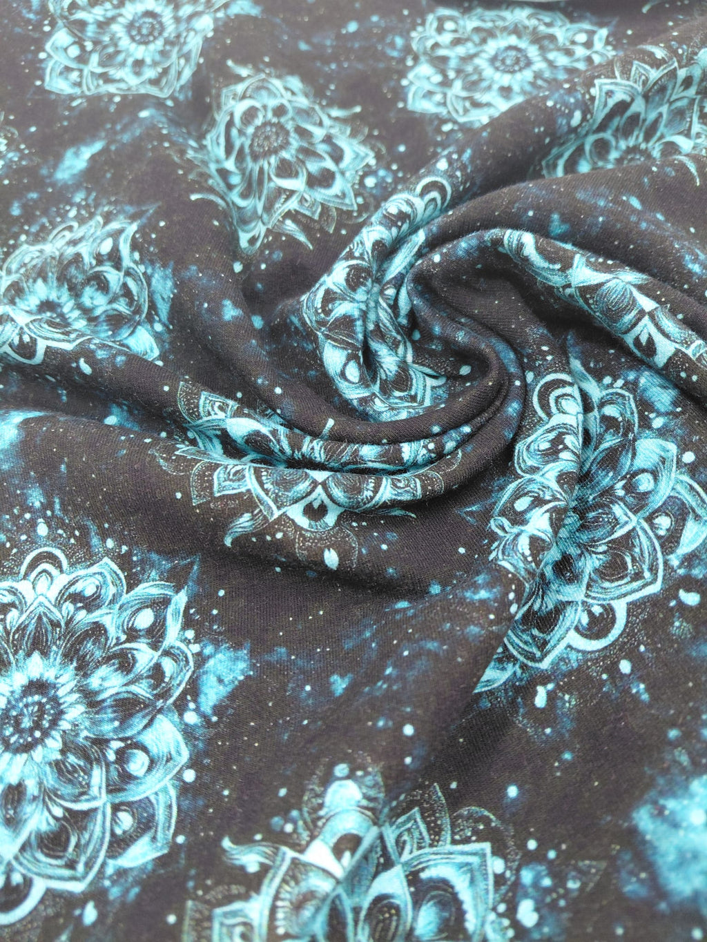 Neon mandala Teplákovina 240gr.