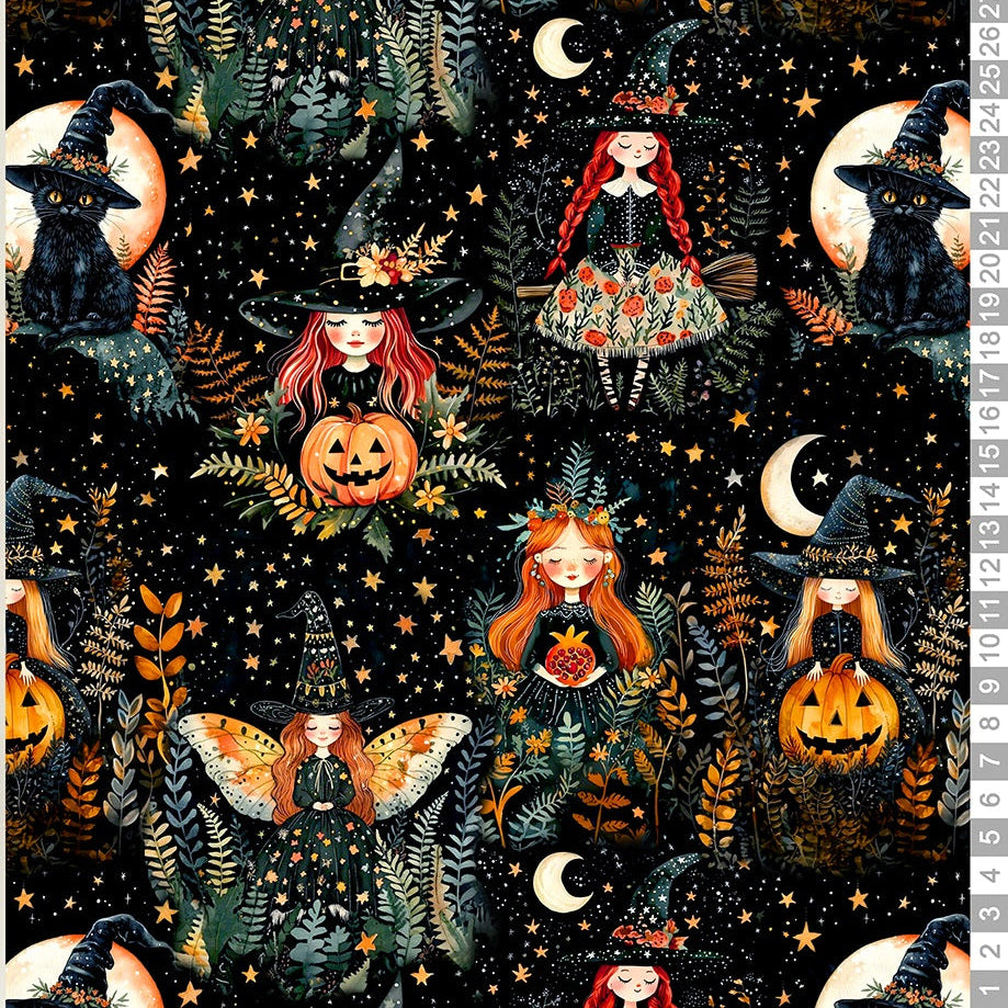 Čarodějnický rej 🎃 Tričkovina 190gr.