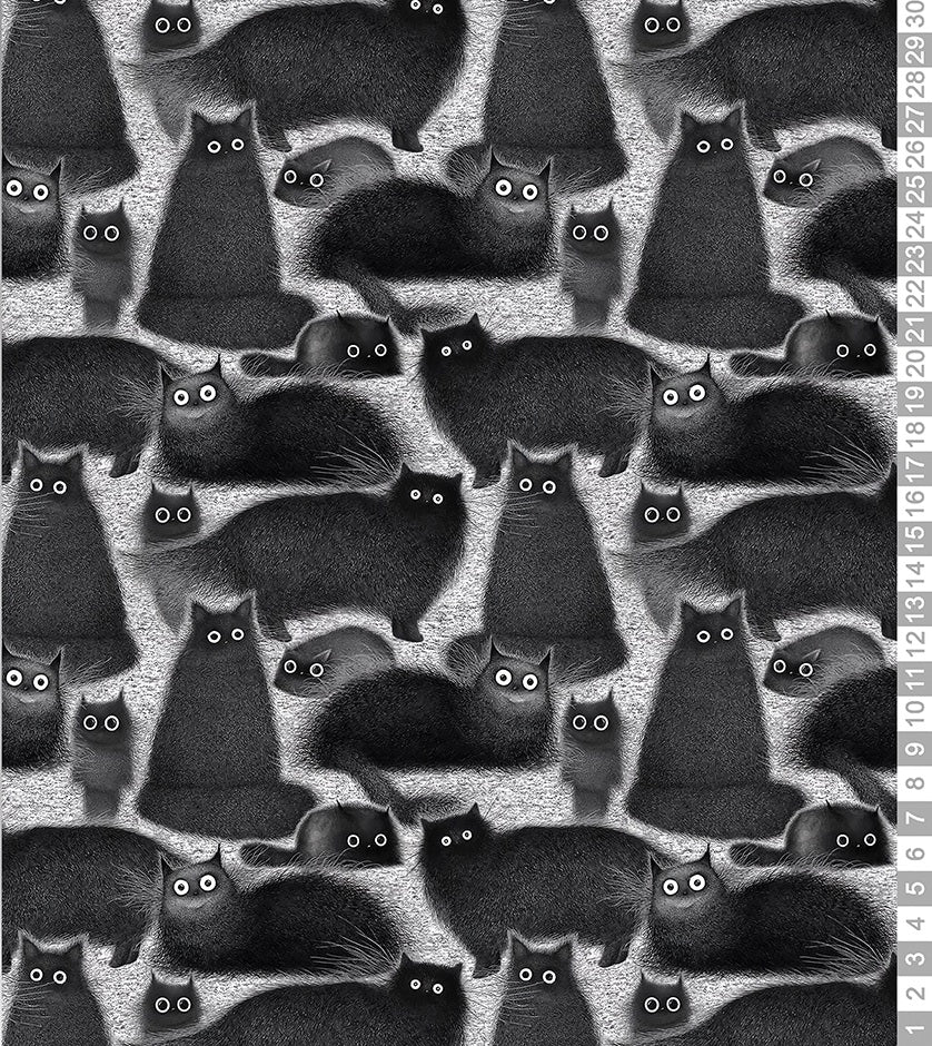 Černé kočky🐈 Tričkovina 190gr.