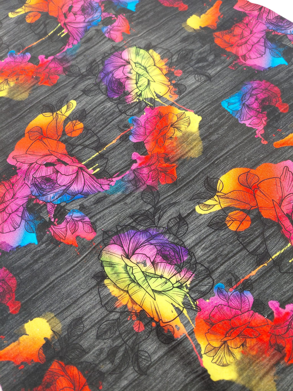 Růže neon Teplákovina 240gr.