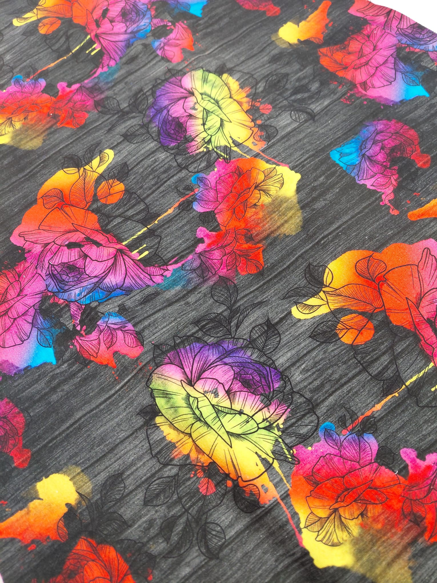 Růže neon Teplákovina 240gr.