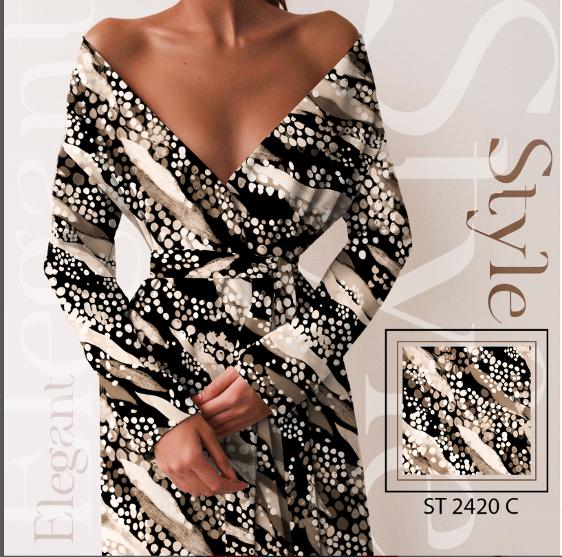 Mléčné hedvábí/Kimo Abstrakce 190gr.