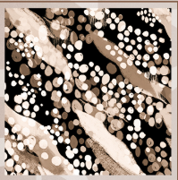 Mléčné hedvábí/Kimo Abstrakce 190gr.