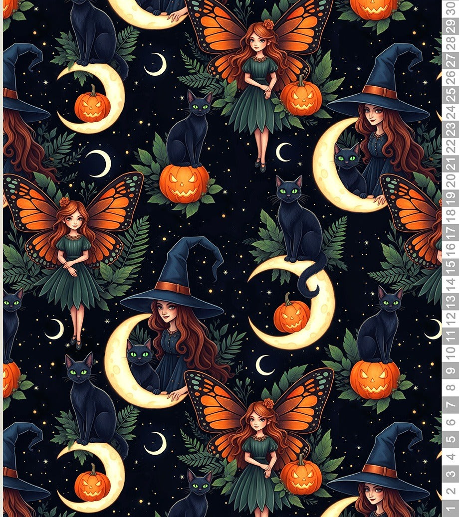 Víly a dýně 🎃 Tričkovina 190gr.