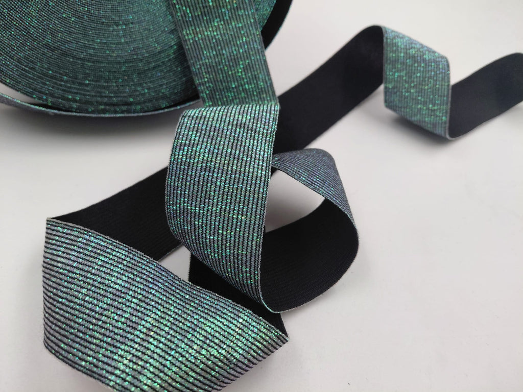 Guma metalický zelená - 4 cm