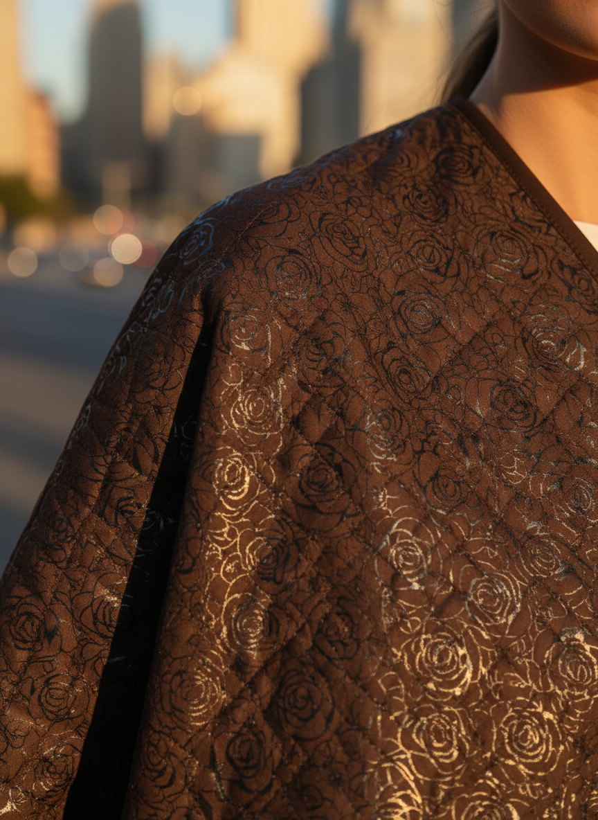 Detail proševu s drobnými růžemi