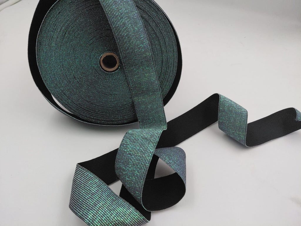 Guma metalický zelená - 4 cm