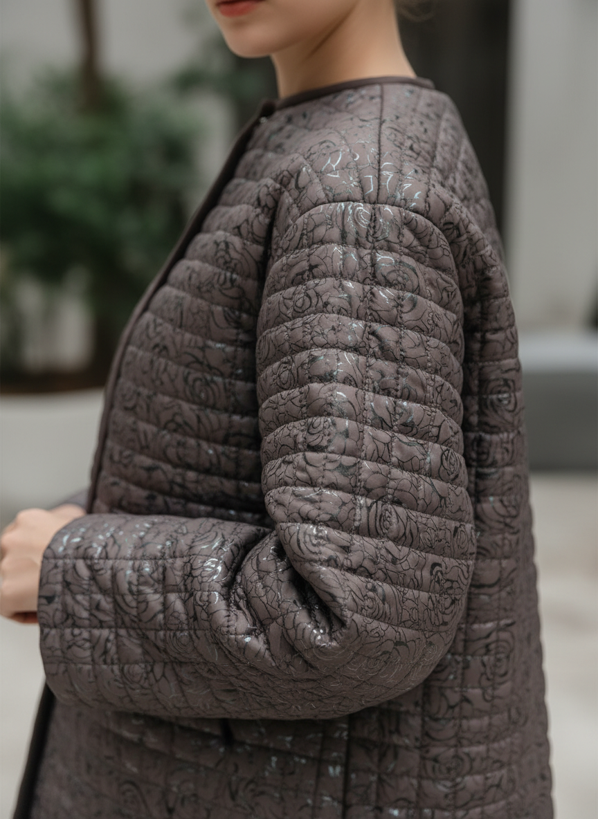 Makro detail proševu s růžemi