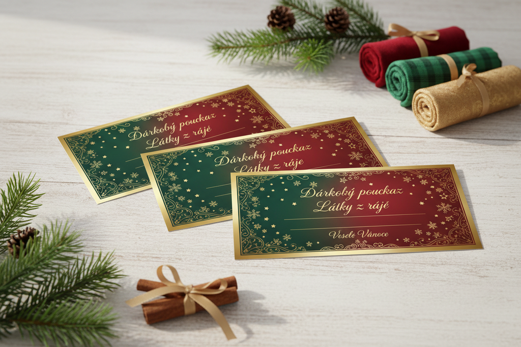 Dárkový poukaz 🎁 500/ 800/ 1000/ 2000 Kč PDF ( e-mailem)